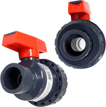 Load image into Gallery viewer, Midline Valve Heavy Duty PVC Single Union Ball Valve Pink Handle