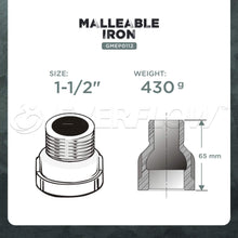 Load image into Gallery viewer, Everflow Supplies Galvanized Malleable Iron Extension Piece for 150 lb Applications