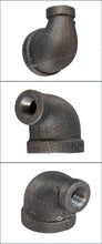 Load image into Gallery viewer, Everflow Supplies Reducing Malleable Iron Elbow for High Pressures with Female Thread Fittings and Black Finish