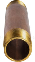 Load image into Gallery viewer, Supply Giant OQCS3477 5-1/2" Long Brass Nipple Pipe Fitting with 1/2" Nominal Diameter and NPT Ends"
