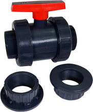 Load image into Gallery viewer, Midline Valve Heavy Duty PVC True Union Ball Valve Pink Handle