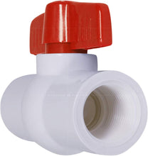 Load image into Gallery viewer, Midline Valve PVC Ball Valve Red T-Handle Water Shut-Off