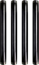 Load image into Gallery viewer, SUPPLY GIANT QDCM1218 18" Long PreCut Black Steel Pipe With 1/2" Nominal Size Diameter, 1/2" x 18"