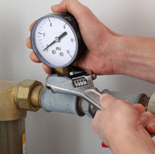 Load image into Gallery viewer, Supply Giant 2.5" inch Dial Utility Dry Water Pressure Gauge, Ideal for Swimming Pool Filter - Spa - Sprinkler - Well Pump - Aquarium - Water Hose, 1/4" NPT Brass Connection