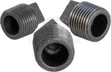 Load image into Gallery viewer, Supply Giant CNQM03I0 Black Malleable Iron Plug with Square Head, 1/8"