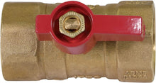 Load image into Gallery viewer, SUPPLY GIANT GUHW-03G03G Gas Ball Valve with 1 Inch FIP x 1 Inch FIP Fittings for Gas Connectors with Quarter-Turn Lever Handle, Brass Construction, Excellent Corrosion Resistance, CSA Approved