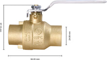 Load image into Gallery viewer, Midilne Valve Premium Full Port Ball Valve Brass