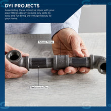 Load image into Gallery viewer, Supply Giant OQCM3060 6" Long Black Steel Nipple Pipe Fitting with 3" Nominal Size Diameter