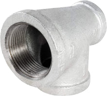 Load image into Gallery viewer, Everflow Supplies Galvanized Malleable Reducing Tee with Female Threaded Fitting