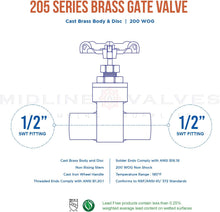 Load image into Gallery viewer, MIDLINE VALVE 427D234 Gate Valve