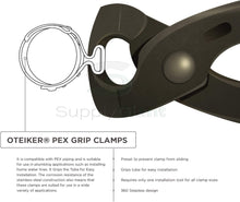 Load image into Gallery viewer, SUPPLY GIANT QYLU-DS34-70 Oetiker Style Pinch Clamps Pex Cinch Rings 1/2 INCH, Stainless Steel Pack of 50
