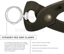Load image into Gallery viewer, SUPPLY GIANT QYLU-DS34-70 Oetiker Style Pinch Clamps Pex Cinch Rings 1/2 INCH, Stainless Steel Pack of 50