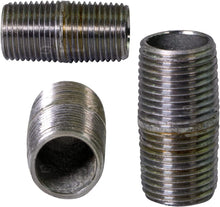 Load image into Gallery viewer, SUPPLY GIANT OQHM1200 Close Galvanized Steel Nipple Pipe Fitting with 1/2" Nominal Size Diameter, Single Unit