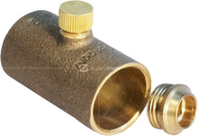 Load image into Gallery viewer, Supply Giant EDXD0034 3/4" Lead Free Cast Brass Straight Drain Coupling with Cap