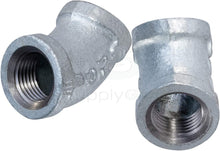 Load image into Gallery viewer, Everflow Supplies GMFF0018 1/8" 45 Degree Galvanized Malleable Iron Elbow for High Pressures
