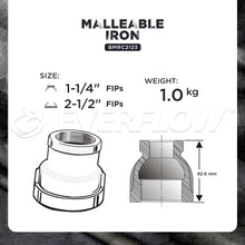 Load image into Gallery viewer, Everflow Black Malleable Iron Reducing Coupling
