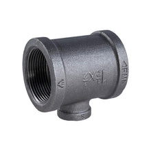 Load image into Gallery viewer, Everflow Supplies BMRT1201 1-1/2" x 1/2" Black Malleable Reducing Tee