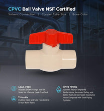 Load image into Gallery viewer, Midline Valve Heavy Duty CPVC Ball Valve for Potable Water Blue
