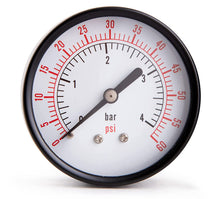 Load image into Gallery viewer, Supply Giant 2.5" inch Dial Utility Dry Water Pressure Gauge, Ideal for Swimming Pool Filter - Spa - Sprinkler - Well Pump - Aquarium - Water Hose, 1/4" NPT Brass Connection