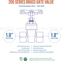 Load image into Gallery viewer, MIDLINE VALVE 427U236 Gate Valve