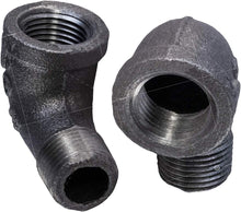 Load image into Gallery viewer, SUPPLY GIANT CNTO0112 1-1/2'' 90 Degree Street Malleable Iron Fitting For High Pressures with Black Finish, 1-1/2"