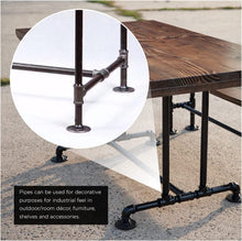 Load image into Gallery viewer, Supply Giant QDCM1524 24" Long Pre-Cut Black Steel Pipe with 1-1/2" Nominal Size Diameter