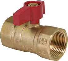 Load image into Gallery viewer, SUPPLY GIANT GUHW-03G03G Gas Ball Valve with 1 Inch FIP x 1 Inch FIP Fittings for Gas Connectors with Quarter-Turn Lever Handle, Brass Construction, Excellent Corrosion Resistance, CSA Approved