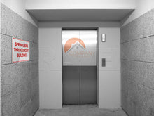 Load image into Gallery viewer, Supply Giant TJHO#5 Fire Safety Sign Sprinklers Throughout Building, Heavy Duty Aluminum, 10 in. x 12 in.