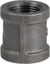 Load image into Gallery viewer, Everflow Black Malleable Iron Straight Left/Right Coupling