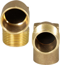 Load image into Gallery viewer, Supply Giant DNOM0001 1" Nominal Diameter Lead Free Cast Brass 90 Degree Elbow with Sweat Socket and Male Threaded Connect