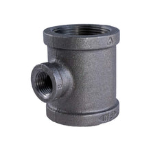 Load image into Gallery viewer, Everflow Supplies BMRT1201 1-1/2" x 1/2" Black Malleable Reducing Tee