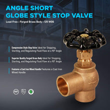 Load image into Gallery viewer, MIDLINE VALVE 96343 Globe Style Angle Stop Valve