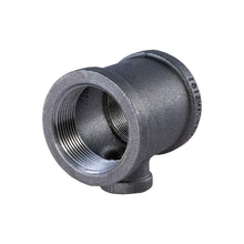 Load image into Gallery viewer, Everflow Supplies BMRT1201 1-1/2" x 1/2" Black Malleable Reducing Tee