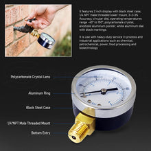 Load image into Gallery viewer, Supply Giant Utility Pressure Gauge (0-60 psi), SGPG-D260