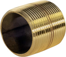 Load image into Gallery viewer, Everflow Supplies NPBR1500 Close Brass Nipple Pipe Fitting with 1-1/2" Nominal Diameter and NPT Ends