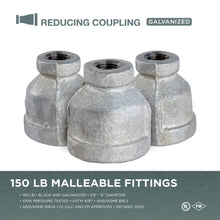 Load image into Gallery viewer, Everflow Galvanized Malleable Iron Reducing Coupling