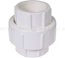 Load image into Gallery viewer, Midline Valve PVC Union Coupling Pipe Fitting
