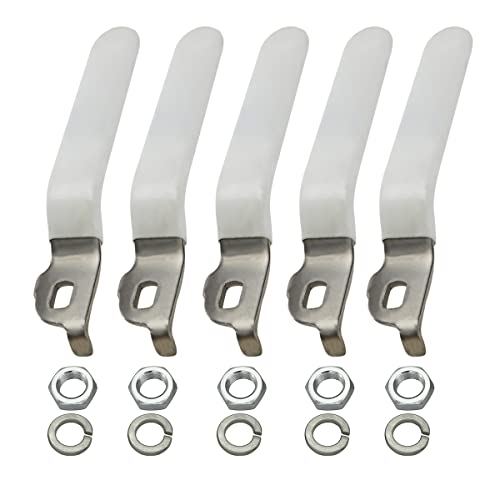 Replacement Lever Ball Valve Stainless Steel Quarter Turn Handle with Vinyl Grip for Easy Water Shutoff
