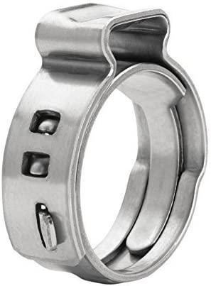 Supply Giant PUDS0038-10 Oetiker Style Pinch PEX Cinch Clamps, 3/8 INCH, Stainless Steel