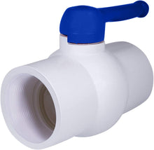 Load image into Gallery viewer, Midline Valve PVC Ball Valve Blue T-Handle for Potable Water
