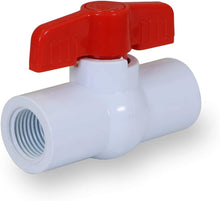 Load image into Gallery viewer, Midline Valve PVC Ball Valve Red T-Handle Water Shut-Off
