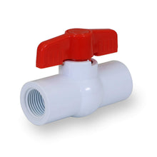 Load image into Gallery viewer, Midline Valve PVC Ball Valve Red T-Handle Water Shut-Off
