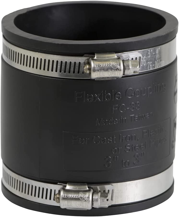 Supply Giant 6I48 Flexible PVC Coupling with Stainless Steel Clamps3