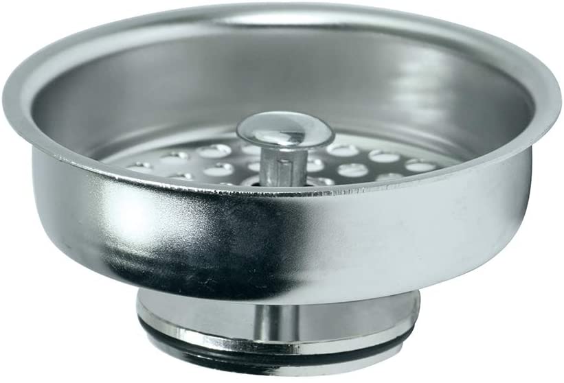 Highcraft 97353 Kitchen Sink Basket Strainer Replacement for Kohler Style Drains Stainless Spring Steel Stopper
