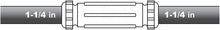 Load image into Gallery viewer, Midline Valve Compression Coupling Fitting, with Packing Nut, Brass Diameter
