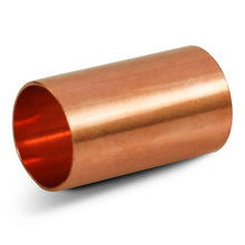 Load image into Gallery viewer, Supply Giant DDDQ0300 3&quot; Nominal Pipe Diameter Straight Copper Coupling With Sweat Sockets And With Dimple Tube Stop
