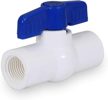 Load image into Gallery viewer, Midline Valve PVC Ball Valve Blue T-Handle for Potable Water
