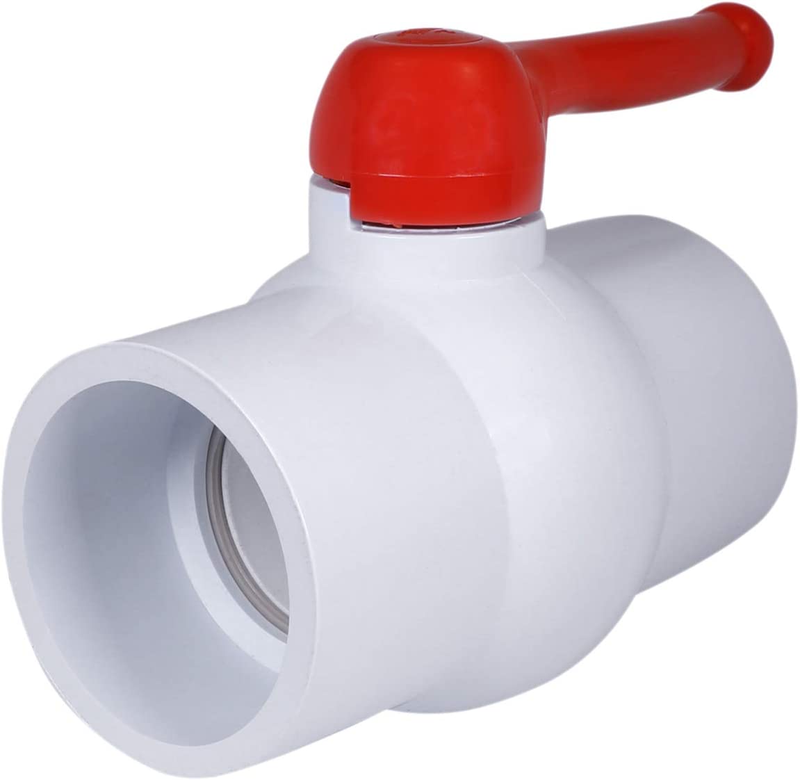 Red Shut Midline Valve PVC Ball Valve Red T-Handle Water Shut-Off – Pro Plumbing ...