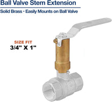 Load image into Gallery viewer, Midline Valve Ball Valve Stem Extension for Water Shutoff in Hard to Reach Applications
