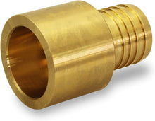 Load image into Gallery viewer, Supply Giant QTGB1234-5 Female Sweat Copper Adapter X Pex Barb Pipe Fitting, 1/2 x 3/4, Brass
